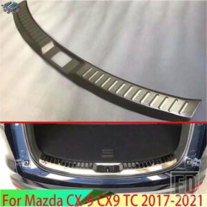 マツダ CX-9 CX9 TC 2017-2021 飾るアクセサリーステンレスリアトランクスカッフプレートドアシルカバーモールドガーニッシュ 2019