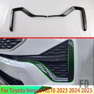 トヨタイノーバ AG10 2023 2024 2025 カーアクセサリー ABS クロームフロントフォグライトトリムベゼル
