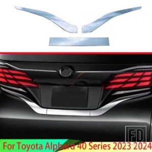 トヨタアルファードヴェルファイア 40 シリーズ 2023 2024 ABS クロームリアテールライトランプストリップカバートリム外装装飾リペア