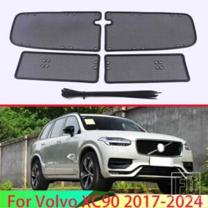 ミドルスクリーニングメッシュフロントグリルメッシュボルボ XC90 2017-2024 2019 フロントグリルネットカバーステンレスカーアクセサリー