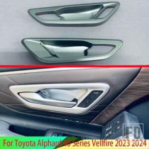 トヨタアルファード 40 系ヴェルファイア 2023 2024 ABS フロントインナードアハンドルカバーキャッチボウルトリム挿入ベゼルフレームガーニッシュ