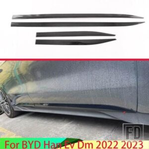 BYD ハン EV DM 2022 2023 カーアクセサリーカーボンスタイルサイドドアボディモールドモールドトリム