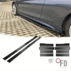 8 個汎用サイドスカート延長ロッカープレートリップセパレーターバンパー BMW 用メルセデスベンツ用トヨタ用フォルクスワーゲン用