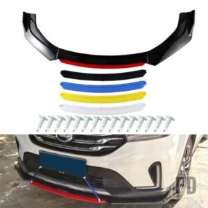 汎用フロントバンパーリップスプリッター汎用スポイラーディフ??ューザーリップキット BMW E46 E90 E60 E36 E39 F10 F20 カーアクセサリー