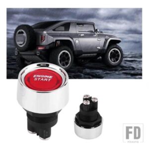 ホット 12 V/24 V 50A エンジンスタートプッシュボタンキーレススタートボタン点火スターターエンジンスタートボタン自動車アクセサリー
