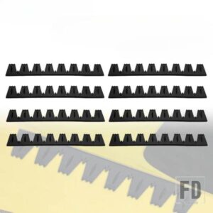 8 個汎用フロントバンパー傷スキッドプレートフロントシャベル傷防止ストリップ汎用装飾ストリップストリップ