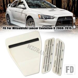三菱ランサーエボリューション EVO X 10 2008-2015 直接フードスクープボンネット挿入エアベント吸気ダクトカバーカーアクセサリー