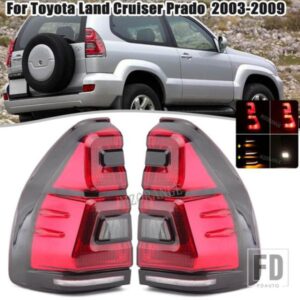 2 個トヨタプラド 120 FJ120 2003-2009 LED リアテールライトブレーキウィンカートヨタランドクルーザー自動車アクセサリー