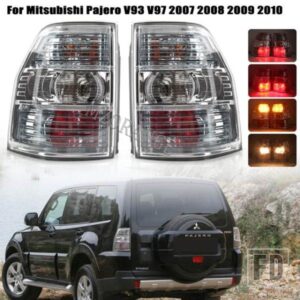 テールライト三菱パジェロ V93 V97 2007-2010 将軍 V95 リアライトブレーキストップ逆ハザードリフレクターカーアクセサリー