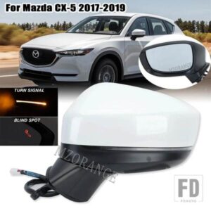 サイドミラーマツダ CX-5 CX5 2017-21 フレームアンダーベースカバーバックミラーレンズガラスウィンカーライトラム