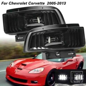 LED フォグランプシボレーコルベット C6 モリモト XB 2005 2006-2013 フォグランプカバーフォグライトヘッドライトフレームカーアクセサリー