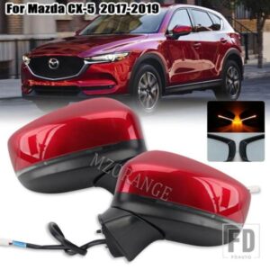 バックミラーサイドミラー ASSY マツダ CX5 CX-5 2017-2020 電動折りたたみ加熱ウインカー電気調整 9 ピン