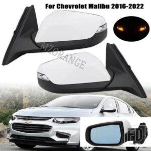 自動外側リアビューミラーシボレーマリブ XL 2016 2017-2020 サイド加熱ミラーライトウィンカー ASSY アクセサリー