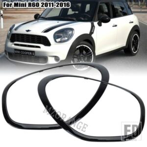 ヘッドライトトリムカバーフレームミニ R60 クーパー同胞 2011-2016 ヘッドランプベゼル飾るフレームカバーカーアクセサリー