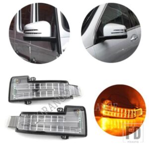 LED バックミラーウィンカーライト ウインカーリピーター メルセデスベンツ W463 W251 W166 X166 GL/ML/R/G クラスサイドミラーランプ用