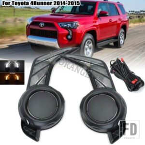 1 ペア LED DRL トヨタ 4 ランナー 4 ランナー 2014 2015 デイタイムランニングライトフォグランプフォグランプウィンカーライトアクセサリー