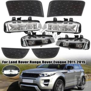 LED フォグランプヘッドライトランドローバーレンジローバー EVOQUE 2011 2012 2013-2015 フォグランプフォグランプカバーグリルベゼルアセンブリ