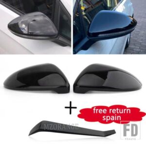 VW ゴルフ 7 MK7 7.5 GTI ミラーカバーカーボンサイドバックミラーカバーキャップトゥーランドアウイングハウジングアクセサリー