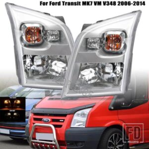 自動ヘッドライトフォードトランジット MK7 バン V348 2006 -2010-14 ヘッドランプデイライトウィンカーライトカーアクセサリー