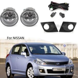 フォグランプヘッドライト日産ティーダバーサ 2007-2010 2011 LED ハロゲンフォグライトフレーム配線グリルハーネススイッチアクセサリー