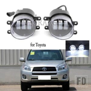 フォグランプトヨタ RAV4 RAV 4 2009-2012 ハロゲン LED ヘッドライトフォグランプ配線ハーネスグリルスイッチキットアクセサリー