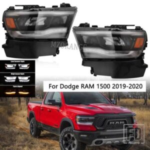 LED ヘッドライトダッジ RAM 1500 2019-2020 RAM1500 クラシック 2019-2021 ヘッドランプフル LED ヘッドライト DRL イエローウィンカー