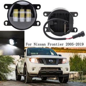 LED フォグライト日産フロンティア 2005-2017 2018 2019 クリアレンズペアバンパーフォグライトランプヘッドライトフォグランプカーアクセサリー