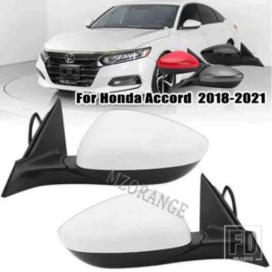 ホンダアコード 10TH 世代 2018-2022 サイドドアミラーカーアクセサリーバックミラーレンズ反射ガラスマニュアル折りたたみカバー