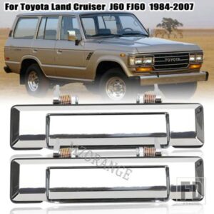 アウタードアハンドルトヨタランドクルーザー 60 70 シリーズ FJ70 FJ60 FJ76 FJ78 FJ79 1984-2006 2007 クロームカーアクセサリー MZORANGE
