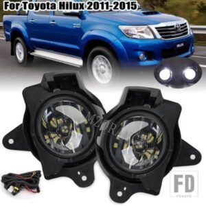 トヨタハイラックス VIGO MK7 2012-16 フォグライトランプキット W/ハーネス電球スイッチヘッドライトスタイリングアクセサリー