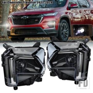 シボレートラバース 2022-2023 LED DRL プロジェクターヘッドライト W/O ヘッドライトヘッドランプフォグランプロー/ハイビームライトアクセサリー