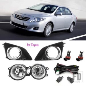 フォグランプ LED トヨタカローラ 2007 2008 2009 2010 フォグランプアセンブリクロームカバーグリルベゼルヘッドライトカーアクセサリー