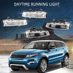 LED フォグランプヘッドライトランドローバーレンジローバーイヴォーク 2011-2015 フォグライトカバーグリル DRL アクセサリー LR026089 LR026090