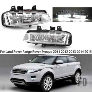 ランドローバーレンジローバー EVOQUE 2011-2015 LED DRL フォグランプヘッドライトフォグライトカバーグリルアクセサリー LR026089 LR026090