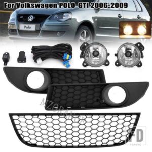 フォグランプ VW ポロ GTI 9N3 MK4 38626 フロントバンパーヘッドライトカバーアンダーグリルワイヤーアクセサリー