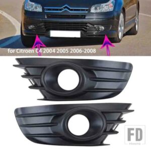 フォグライトカバーシトロエン C4 2004 2005 2006-2008 フロントフォグランプフォグランプフードフレームフォグライトカバーシェードアクセサリー