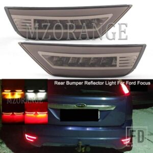 フォードフォーカス 2 MK2 エスケープクーガ LED リアバンパーリフレクターライトフォードフォーカスハッチバック 2009-2013 リア信号フォグランプ 2 個