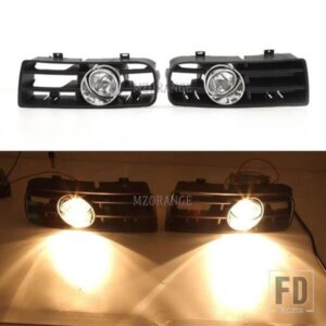 フォグランプ LED VW ゴルフ 4 MK4 GTI TDI 1997-2006 ヘッドライト DRL ドライビングフォグランプレーシンググリルカバーカーアクセサリー 1 ペア