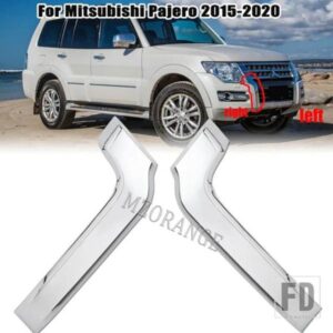 三菱パジェロモンテロ V93 V97 V98 2015 2016 2017 フロントバンパーグリルクロームトリムモールド装飾カバーアクセサリー