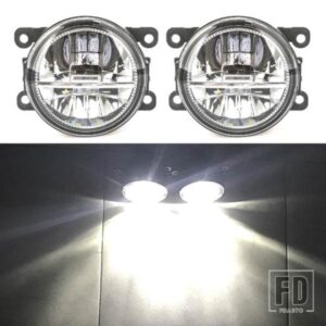 2 個 LED フォグランププジョー 107 207 307 407 607 308 408 2008 3008 4008 5008 4007 トラベラービッパーティーピーフォグランプフォグライト