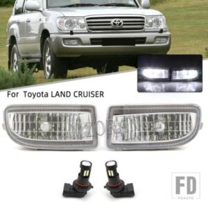 LED フォグランプヘッドライトトヨタランドクルーザー 100 LC100 FZJ100 1998-2007 ハロゲンフォグバンパードライビングランプカーアクセサリー