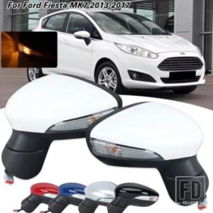 フォードフィエスタ MK7 2013-2017 ドアウイングミラー電動加熱電源折りたたみバックミラーウィンカーランプ 6/8 ピンカーアクセサリー