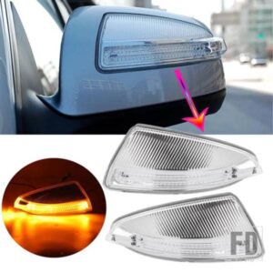 LED サイドミラーウィンカーライトメルセデスベンツ W204 W164 ML300 ML500 ML550 ML320 ドアウイングリアビューミラーランプ