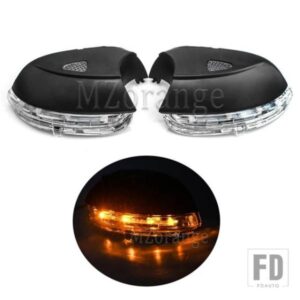 バックミラーウィンカーライト フォルクスワーゲン ジェッタ MK6 パサート B7 CC ビートル EOS シロッコ イエロー LED サイドミラーウィングカバー