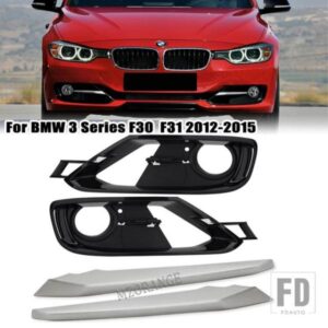 BMW F30 F31 2012-15 3 シリーズフォグライトカバーヘッドライトトリムフロントバンパーグリルカバー 51117293106 アクセサリー