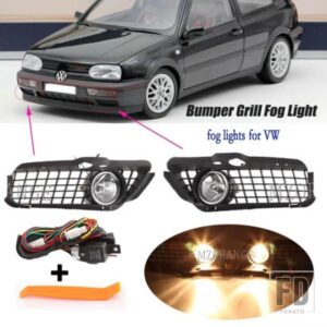 LED フォグランプ VW ゴルフ 3 ゴルフ MK3 ジェッタカブリオ 1992-1998 フォグランプフォグランプヘッドライトカバーグリルワイヤーケーブルアクセサリー