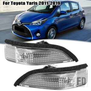トヨタヤリス用 2011-19 サイドバックミラーライトインジケータウィンカーランプバルブ無