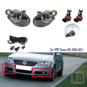 フォグランプ VW パサート B6 2006-2011 LED フロントヘッドライトフォグランプアセンブリハロゲンフォグランプカバードライビングランプアクセサリー