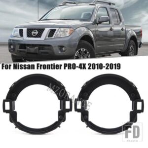 フォグランプカバー日産フロンティア 2010-2019 エクステラ 2005-2015 フロントバンパーフォグランプカバーフレーム穴ランプシェード