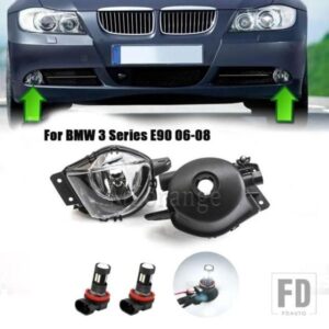 フロントバンパーフォグランプ BMW 3 シリーズ E90 E91 セダン 325 328 335 2006-2008 LED ハロゲンヘッドライトドライビングランプアクセサリー